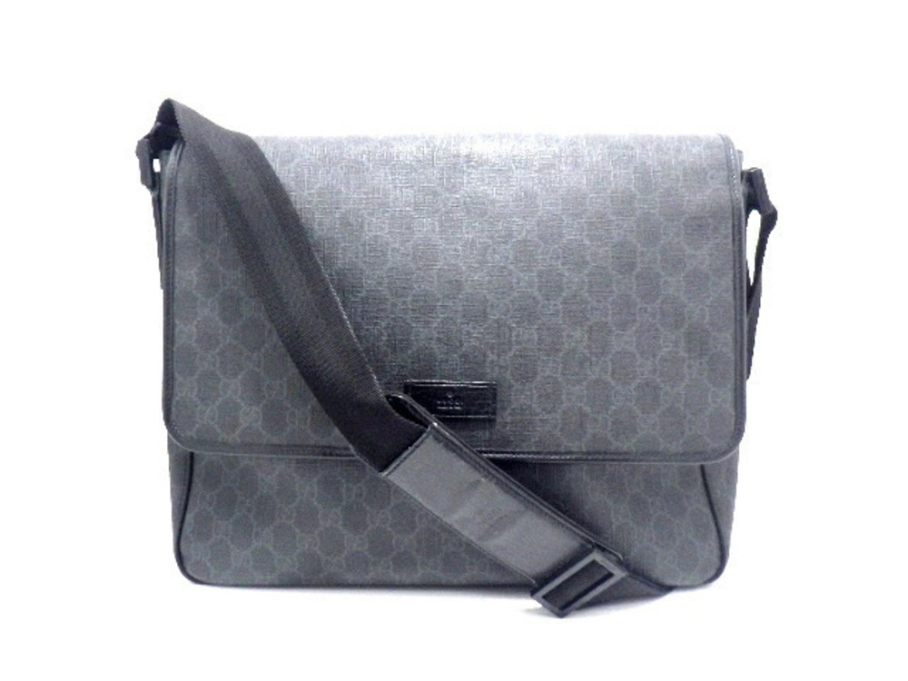 Gucci GG Canvas Shoulder Bag Black